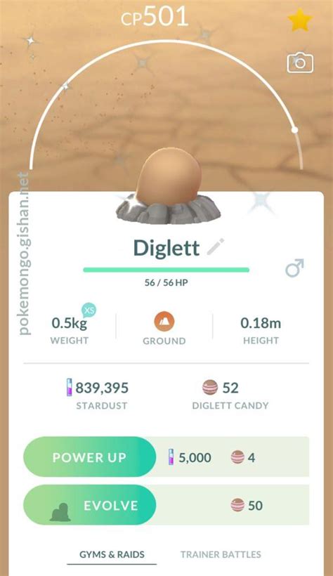 Diglett - Pokemon Go