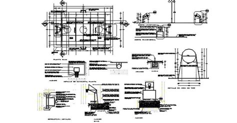 Multiple Sports Courts Plan Landscaping And Structure Details Dwg File