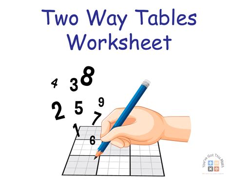 5 Two Way Tables Worksheet Free Printables