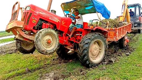 Hart Jcb Dx Working With Many Tractors John Deere Mahindra Eicher