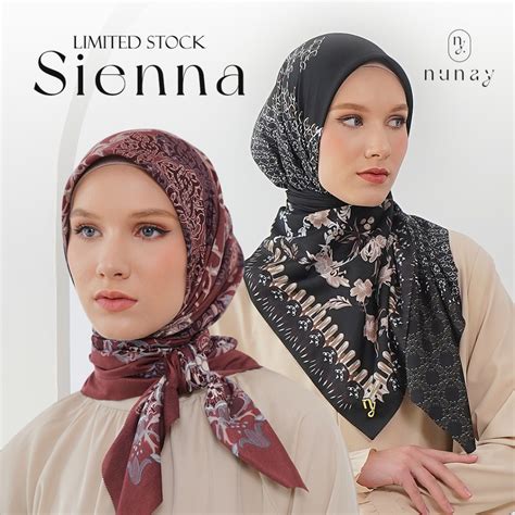 Jual Grosir Hijab Motif ISI 20pcs NUNAY SIENNA Series Paket