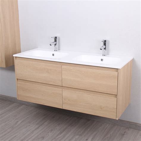 Meuble Salle De Bain Design Double Vasque Fortina Largeur Cm Ch Ne