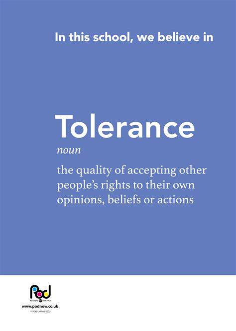 Tolerance Pod Posters On Demand