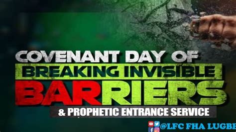 Covenant Day Of Breaking Invisible Barriers And Prophetic Entrance Service 1st Service 06 02 2021