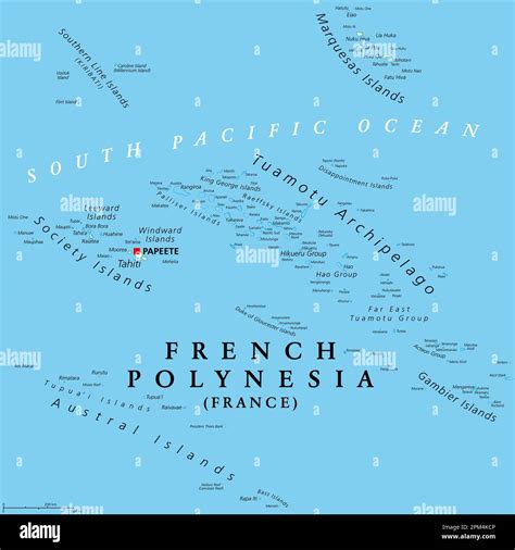 Tahiti Island Map