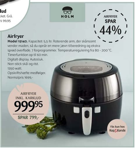 Holm Airfryer Tilbud Hos Kop Kande