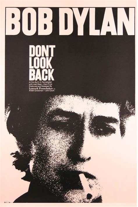 Bob Dylan Original Dont Look Back One Sheet Poster