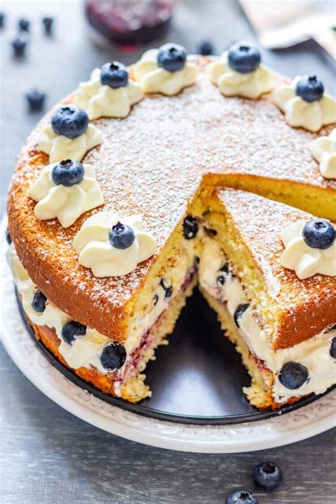 Blueberry Cream Cake Recipe Happy Foods Tube