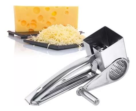 Rallador Mano Queso Manual Tambor Rotativo Acero Inoxidable Mercadolibre