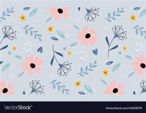 Cute Pattern In Small Flowers Royalty Free Vector Image