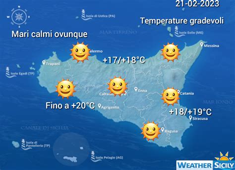 Meteo Sicilia Ancora Tempo Simil Primaverile Nei Prossimi Giorni