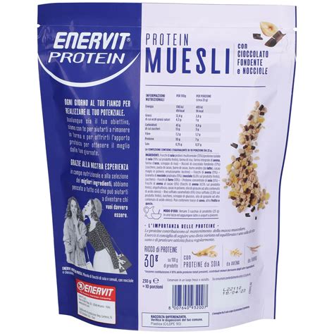 Enervit Protein Muesli Cioccolato Fondente G Redcare