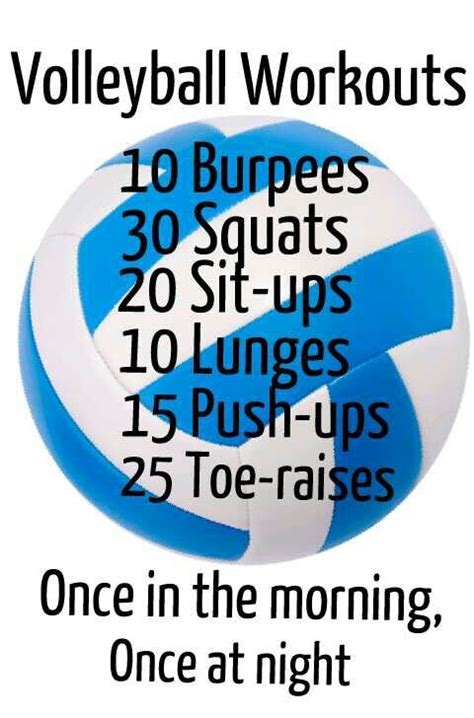 Volleyball Daily Workout Plan