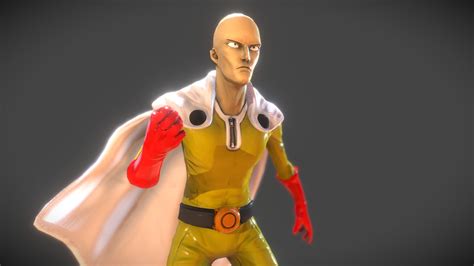 Saitama One Punch Man Download Free 3d Model By Leonardomartins [ac98d8e] Sketchfab