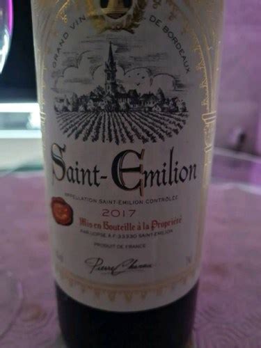 2017 Pierre Chanau Saint Émilion Vivino US