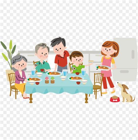 Family Dinner Clipart