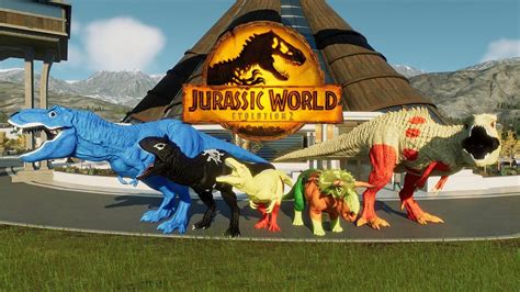 Jurassic World Evolution 2 Skin Mod T Rex Colors Pack Vs Iron Fist Nasutoceratop Vs