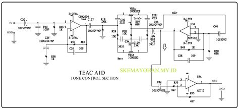 VARIOUS TONE CONTROL TEAC AUDIO SCHEMATICS COLLECTIONAUDIO SCHEMATICS