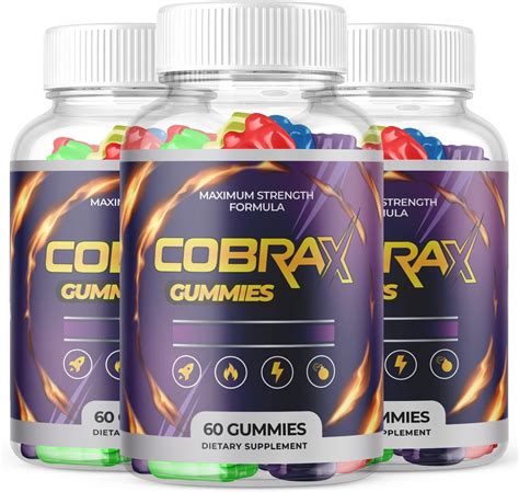 3 Pack Cobrax Gummies Cobrax Gummies For Men Cobrax Male Support Gummies Cobrax