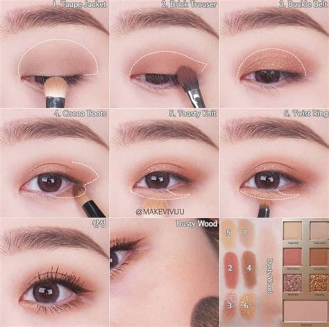 Eye Makeup Steps 😍😍 Korean Eye Makeup Asian Eye Makeup Soft Eye Makeup