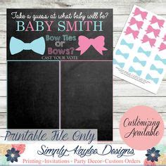 Bowties Or Bows Gender Reveal Party Ideas Bow Gender Reveal