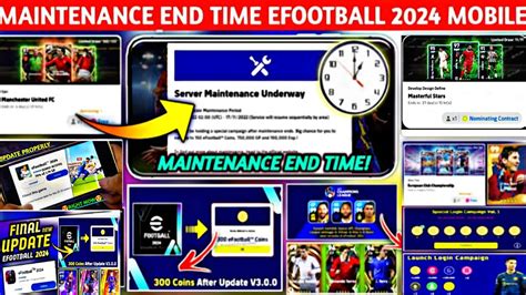 Large Scale Maintenance End Time In Efootball Mobile Pes Server