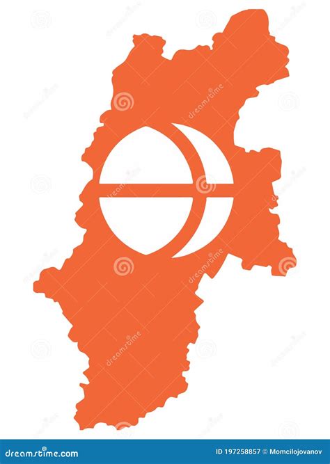 Flag Map of Nagano Prefecture Stock Vector - Illustration of japan ...