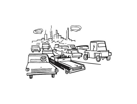Traffic Jam Drawing By Csa Images Fine Art America