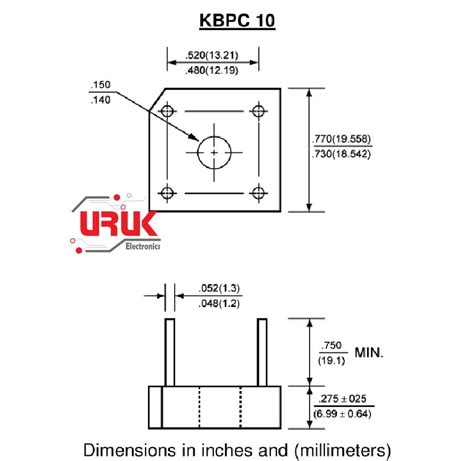 10A 1000V Diode Bridge Rectifier IC - UrukTech | Sinaa'a St.