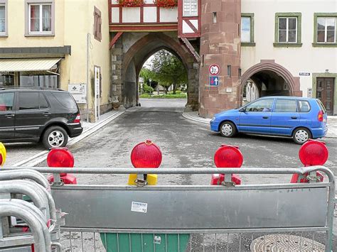 Br Unlingen Stadttor F R Den Verkehr Gesperrt Donaueschingen