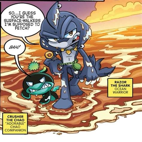 Razor The Shark Sonic The Hedgehog Archie Comics Sonic