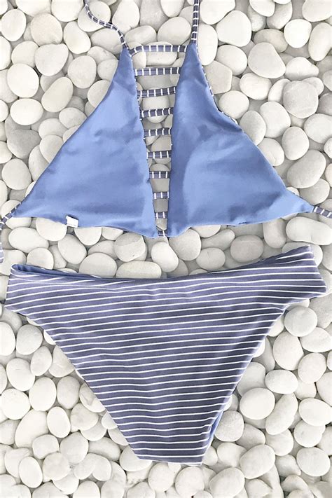 Seaside Rocks Halter Bikini Set