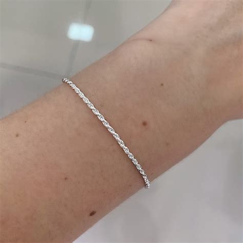 Pulseira de Prata 925 Cordão Baiano Feminino Atacado de Prata 925