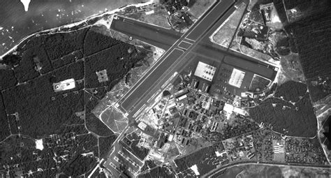 [photo] Overhead View Of Barbers Point Naval Air Station Oahu Hawaii Mar 9 1964 World War