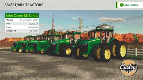 John Deere 8R Series V1 0 FS22 Mod Farming Simulator 22 Mod