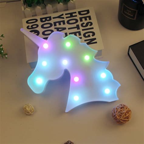 Multicolor Unicorn Night Light – CushyPop