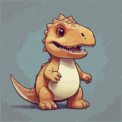 Premium Vector Cute Dinosaur Vector Art Illustration