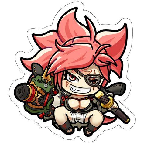 Guilty Gear Strive Stickers Baiken Chibi Etsy Australia