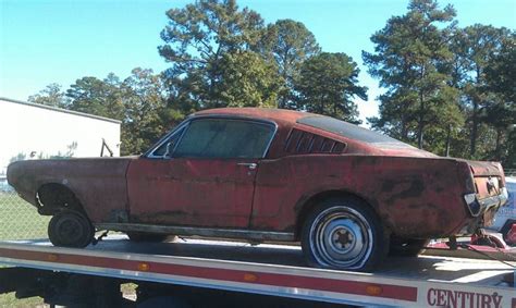 1965 Mustangs Drivers Rear View Red Edit Barn Finds