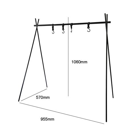 Camping Apparatuur Opknoping Rack 8Kg Aluminium Dr Grandado