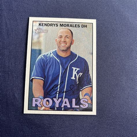 Topps Heritage Kendrys Morales Kansas City Royals Ebay