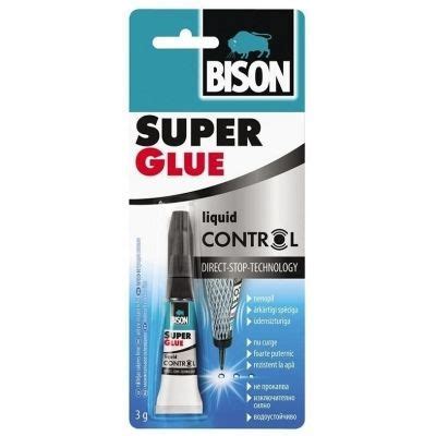 Adeziv Cianoacrilat Lichid Super Glue Control Gr Bison