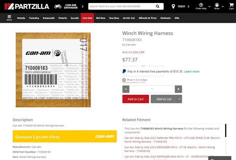 Defender Winch Wiring Harness | Can-Am ATV Forum