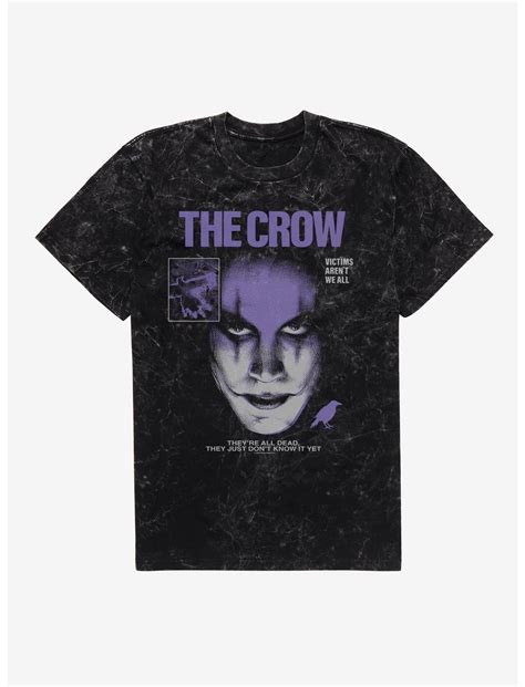 The Crow Theyre All Dead Mineral Wash T Shirt Black Hot Topic