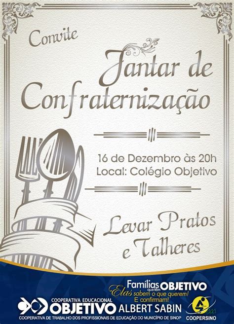 Arte De Convite Para Jantar Convites Para Jantar Convite Para Almo O