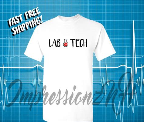 Lab Tech Tshirt Laboratory Technician Tshirt Lab Tech T Etsy