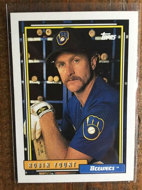 Topps Robin Yount Milwaukee Brewers Hof Outfielder Nm