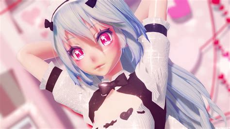 Hip Sway Tiktok Dance Maid Miku Hatsune 2 Phút Hơn 2k1440p60fps Vocaloid Mmd Zero Two