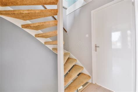 Spiral Staircase in Modern House Stock Image - Image of lumber, dwell ...