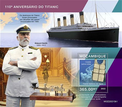 Mozambique Titanic Perf Souv Sheet Mint Never Hinged